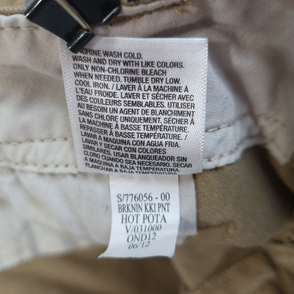 Old Navy Broken-In Khakis Men 34 X 29 (32) Straight Tan Chino Everyday Pants - Picture 10 of 11